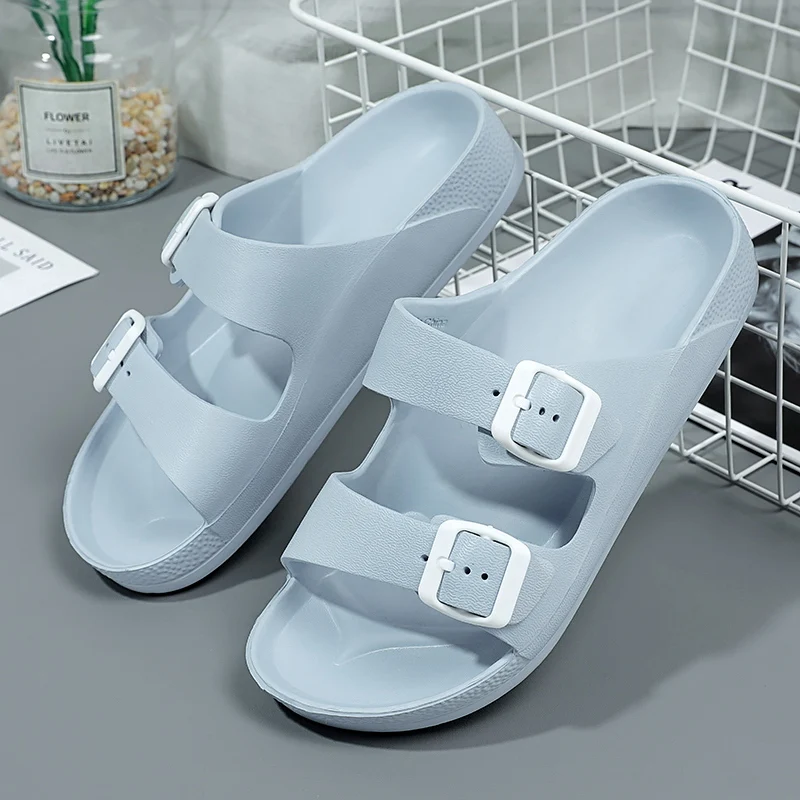 Summer Women Lightweight Rubber Slippers Clogs Garden Shoes Beach Sandals Indoor Home Slides Soft Free shipping Big Size 43 44 6
