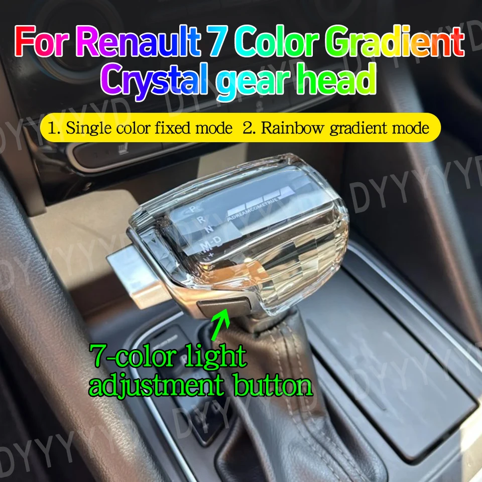 Automatic Gear Shift Knob Handball Lever Shifter LED Crystal For