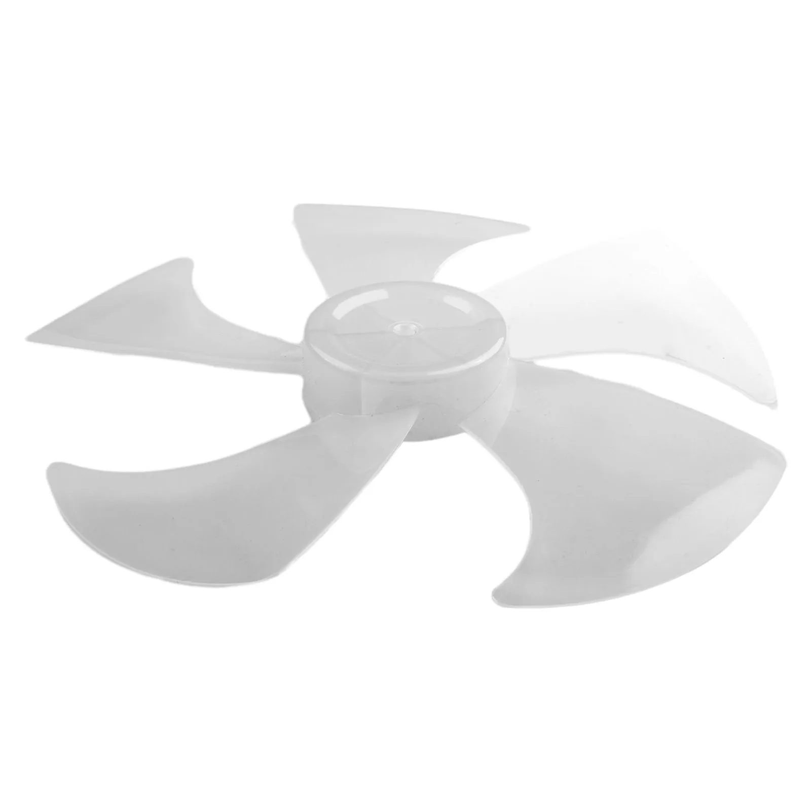 1x Large Wind Fan Blade 14 Inch Household Plastic Five Leaves With Nut Cover for Pedestal Table Wall