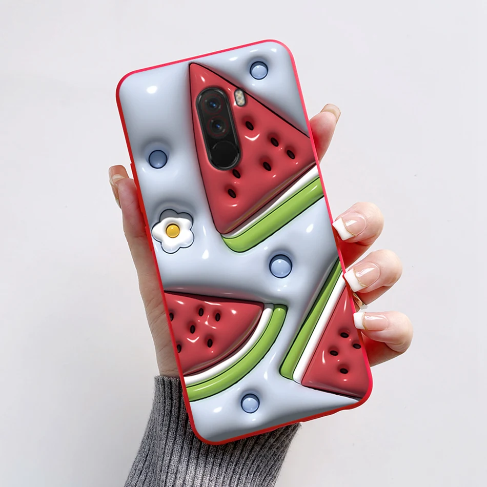 Cute Bear and Frog Cartoon Shockproof Phone Case - Soft Silicone TPU Back Cover for Xiaomi Poco Pocophone F1