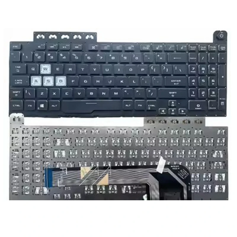 Jogo do Teclado dos Eua para Asus Tuf A15 Fa506iu Fa506iv Fa506 Fa506ii Tuf A17 Fa706 Fa706ii Fa706iu Eua Aebkxu00010 Backlit - Imagem 4