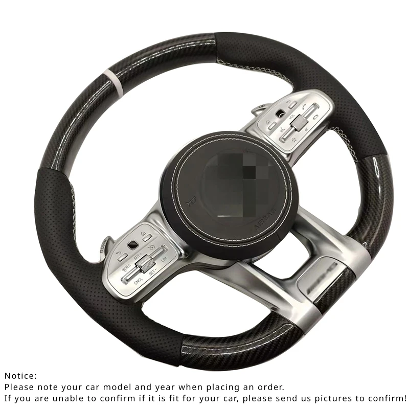 

Рулевое колесо из углеродного волокна для Mercedes Benz, Автомобильное рулевое колесо GLE GLC GLA A/B/C/E/S/G/V-class, модернизация 809AMG, стиль 2006-2018