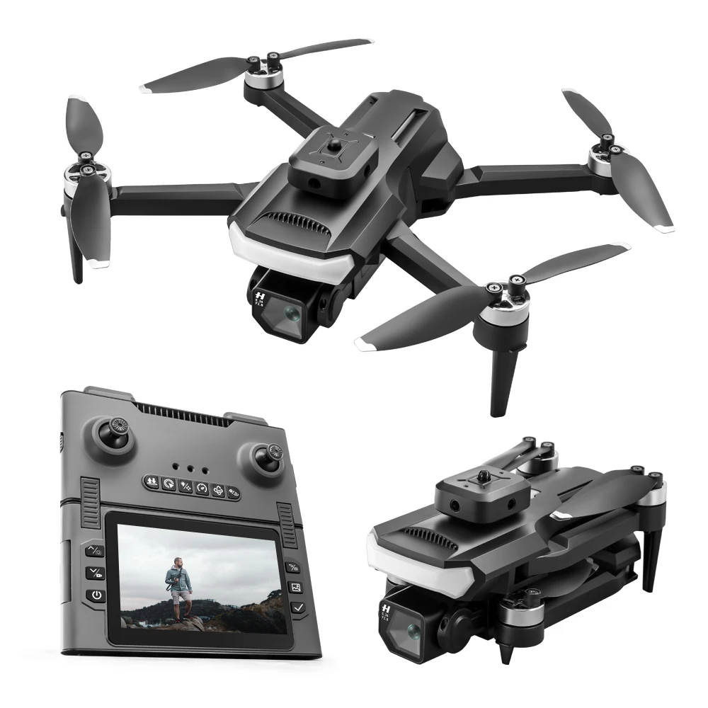Nuovo Drone Pieghevole Kmax con Schermo da 4,5 Pollici, Videocamera 8K, Posizionamento Ottico, Evitamento Ostacoli, Motore Brushless - immagine 6