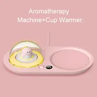 Mug Warmer 20W 3 Temperature Settings Smart Cup Warmer with Cute Dinosaur Night Light Aroma Diffuser 110-220V 2