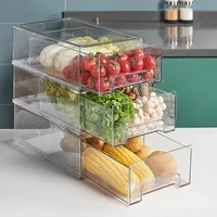 Kitchen Refrigerator Storage Box Drawer-type Fresh-keeping Box Food-grade Eggs and Meat Food Frozen Finishing Storage Box 2