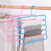 colored Household Trousers Scarf Storage Multilayer 5 Layers Storage Rack Pants Hangers Clothes Hanger Trousers Hanger 3