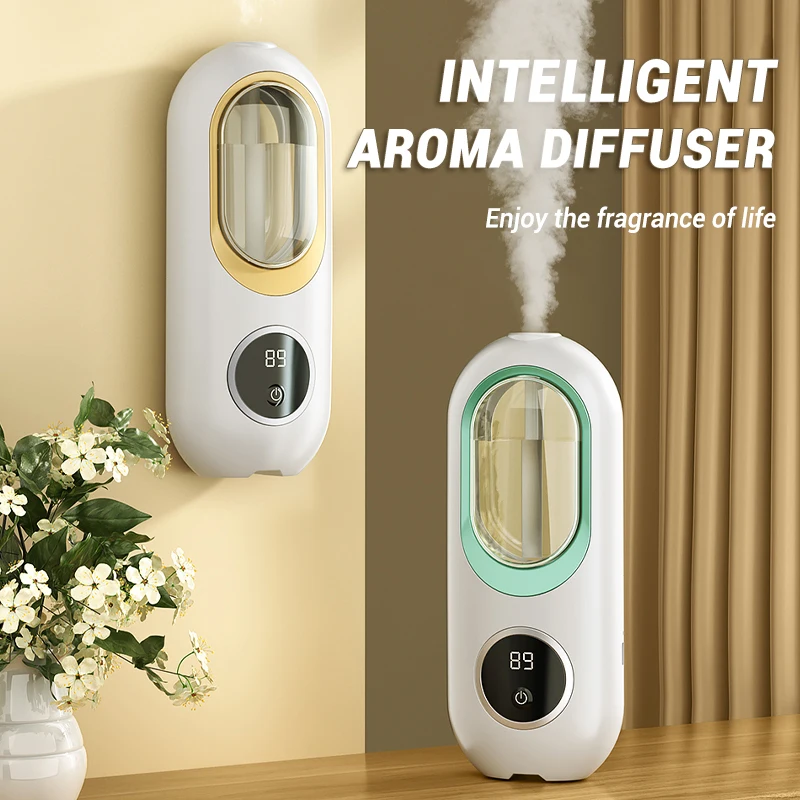 

120ml Essential Oils Diffuser USB Type-C 4 Modes LED Digital Display Home Wall-mounted Air Freshener Smart Room Fragrance