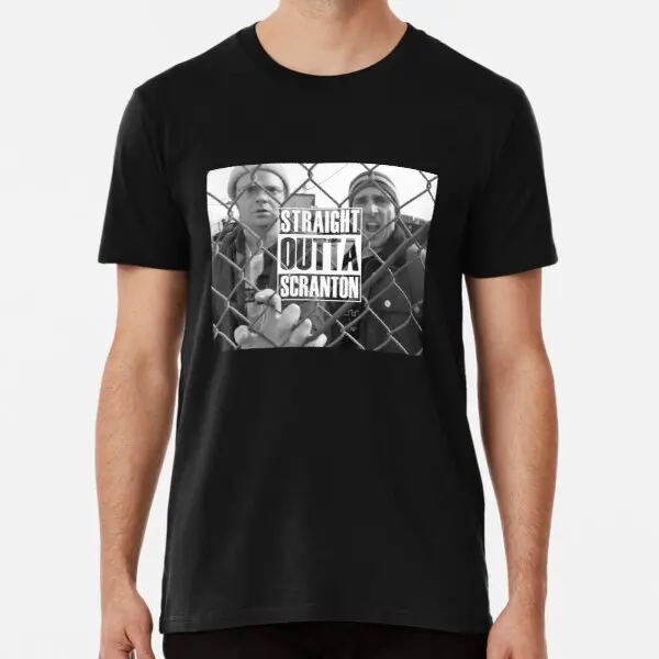 

New Straight Outta Scranton Premium T-Shirt Cotton Men Tee Shirt Black Tshirt For Women Custom Aldult Teen Unisex Custom Gift