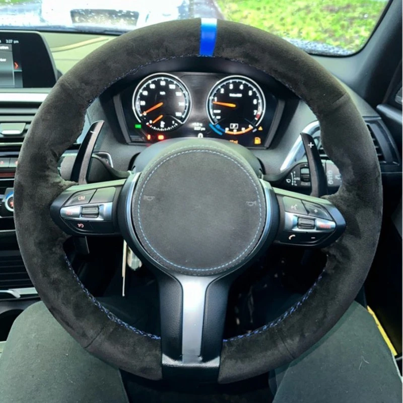 Suede-Braid-Car-Steering-Wheel-Cover-For-BMW-M-Sport-F30-F31-F34-X5-F15 ...