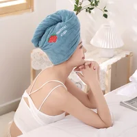 Women Magic Microfiber Shower Bathroom Bath Hat Solid Towel Quick-dry Soft Absorption Turban Hair Head Drying Cap Hair Towel 5