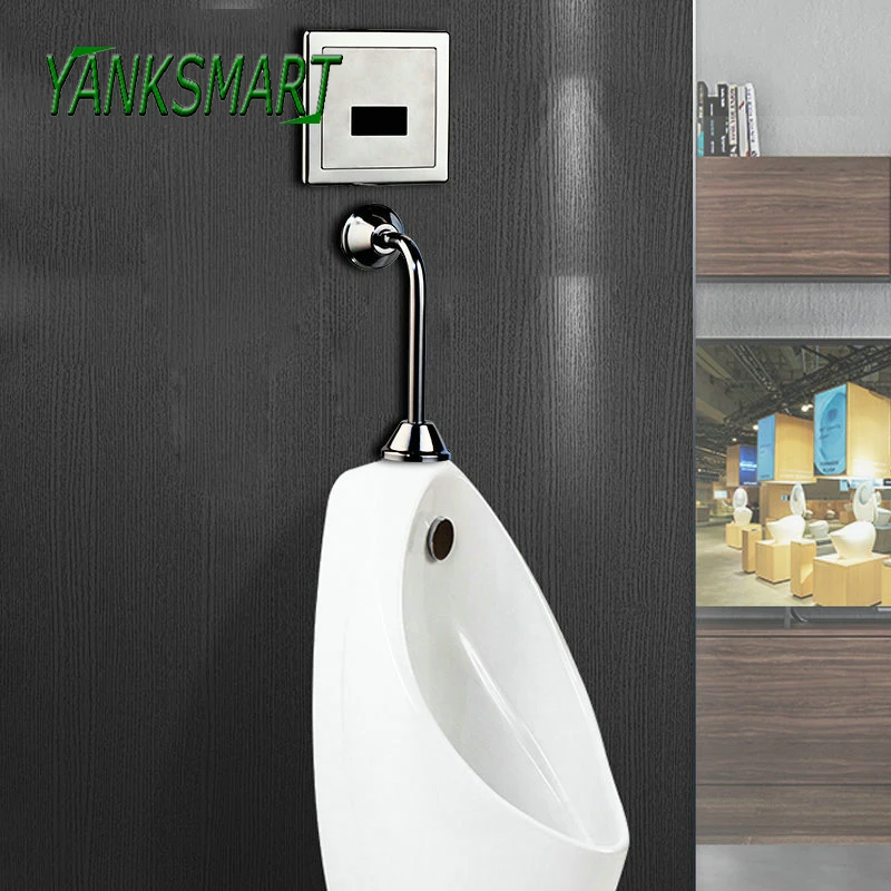 Description Picture 2 of itemYANKSMART Wall Mounted Bathroom Fixture Accessories Toilet Automatic Sensor Urinal Flush Valve Faucet Toilet Urinals Parts