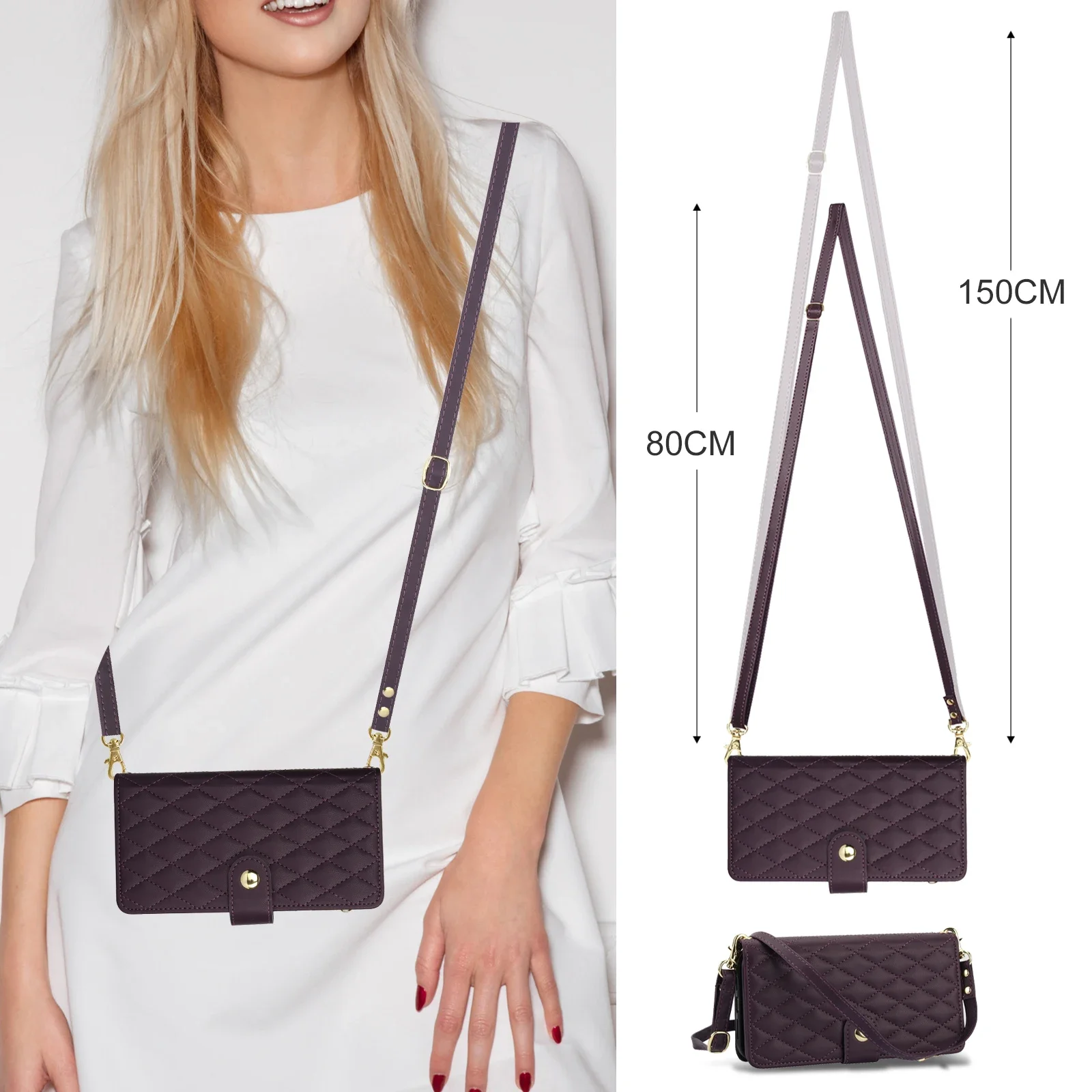 Custodia per telefono in pelle di vibrazione con cordino lungo di lusso per Google Pixel 8 Pro 7 7A 6 6A Portafoglio con cerniera con corda da polso Multi Card Cover Coque Bag_voghion.com