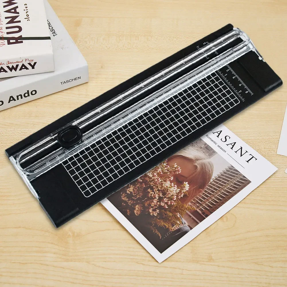 Office A4 A5 Guillotine Paper Cutter with Automatic Security Safe Guard for Coupon Craft Paper Lightweight Cutting Mat Machine