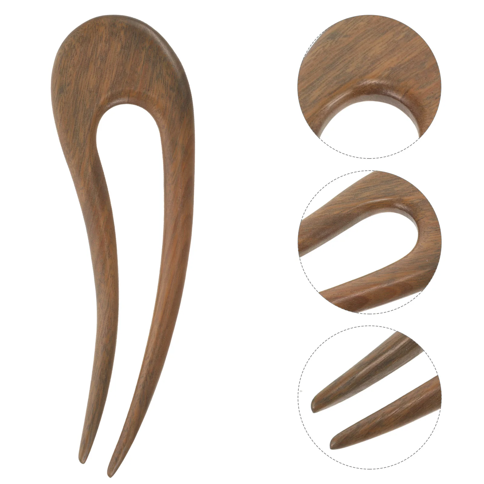 U Shaped Hair Sticks French Hair Fork Wooden Hairpin Hair Chopstick Retro Women Bun Holder tableware bamboo chopstick holder wooden pencil utensil organizer chopsticks case