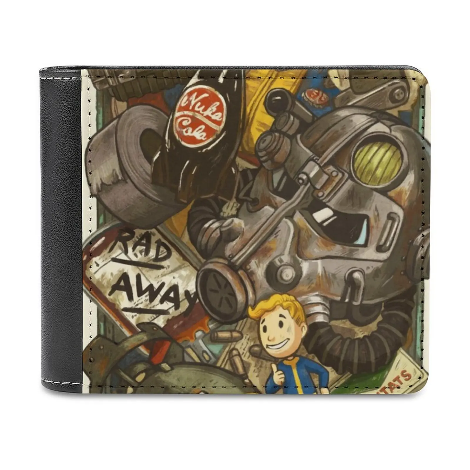 

Cache New Men Wallets Pu Leather Men Purse High Quality Male Wallet 4 76 Boy Nuka Cola Power Armor Bethesda Video Game Gaming