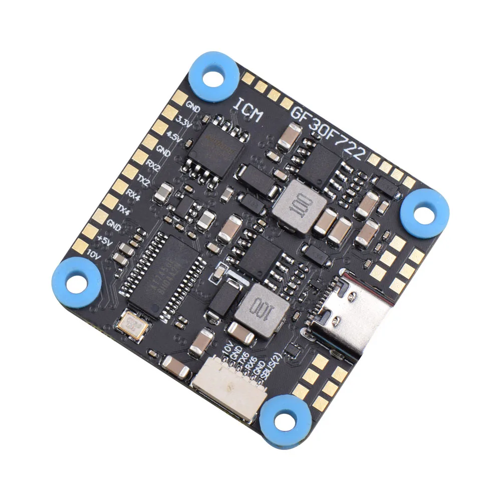 

JHEMCU GF30F722-ICM F722 Baro OSD 5V 10V Dual BEC Flight Controller 3-8S 30X30mm for FPV Freestyle HD Drones DIY Parts