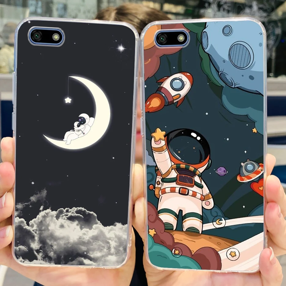 Luxury Painted Clear Silicone Soft Phone Case - Decorative Back Cover