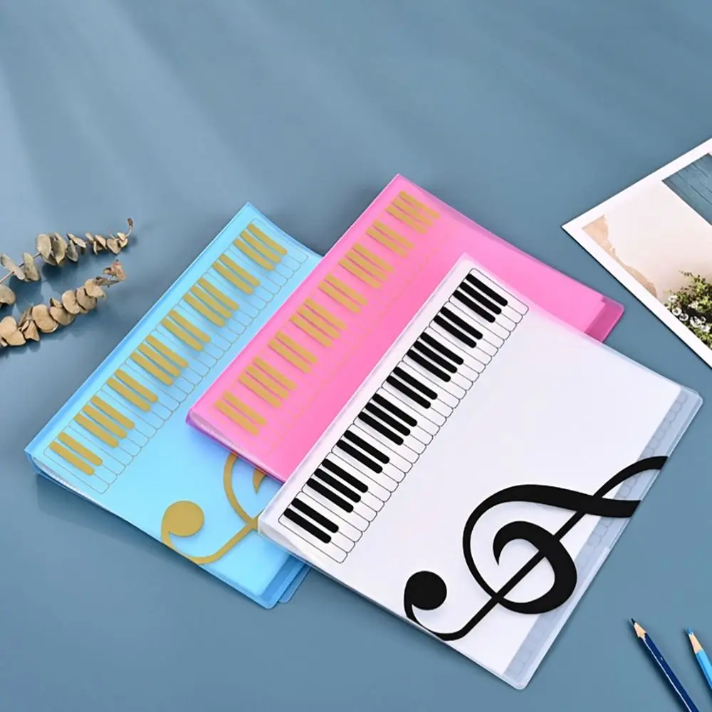 Creative Music Sheet Organizer - A4 Document Storage for Guitar and Piano Sheets