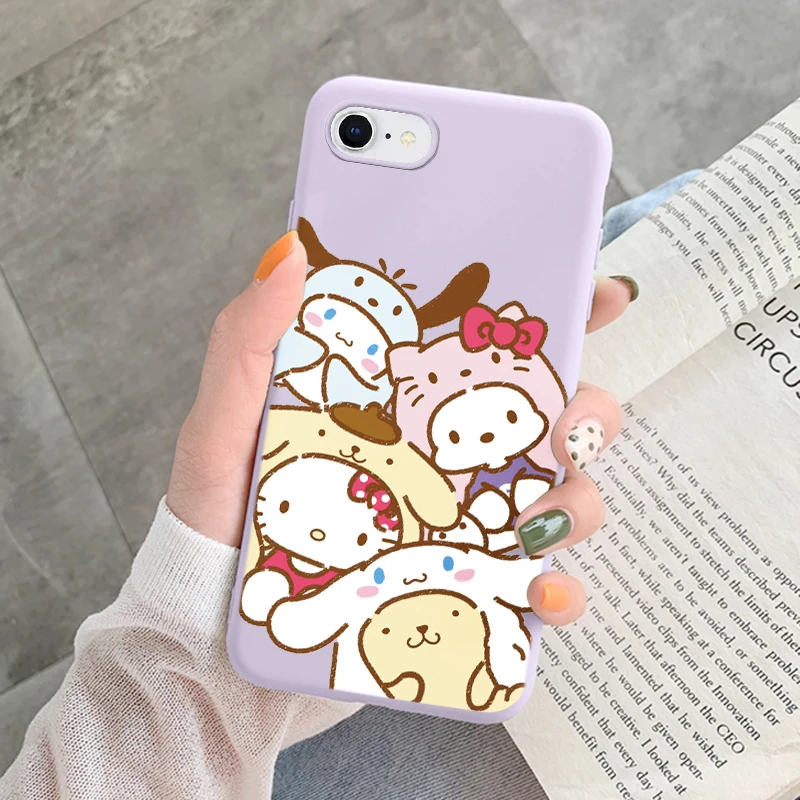 thumbnail image 1 of Funda bonita de Anime para iPhone 7 8 Plus SE 2020, funda de silicona suave a prueba de golpes para iphone 7Plus 8 +, funda Kuromi Rabbit, 1 of 5