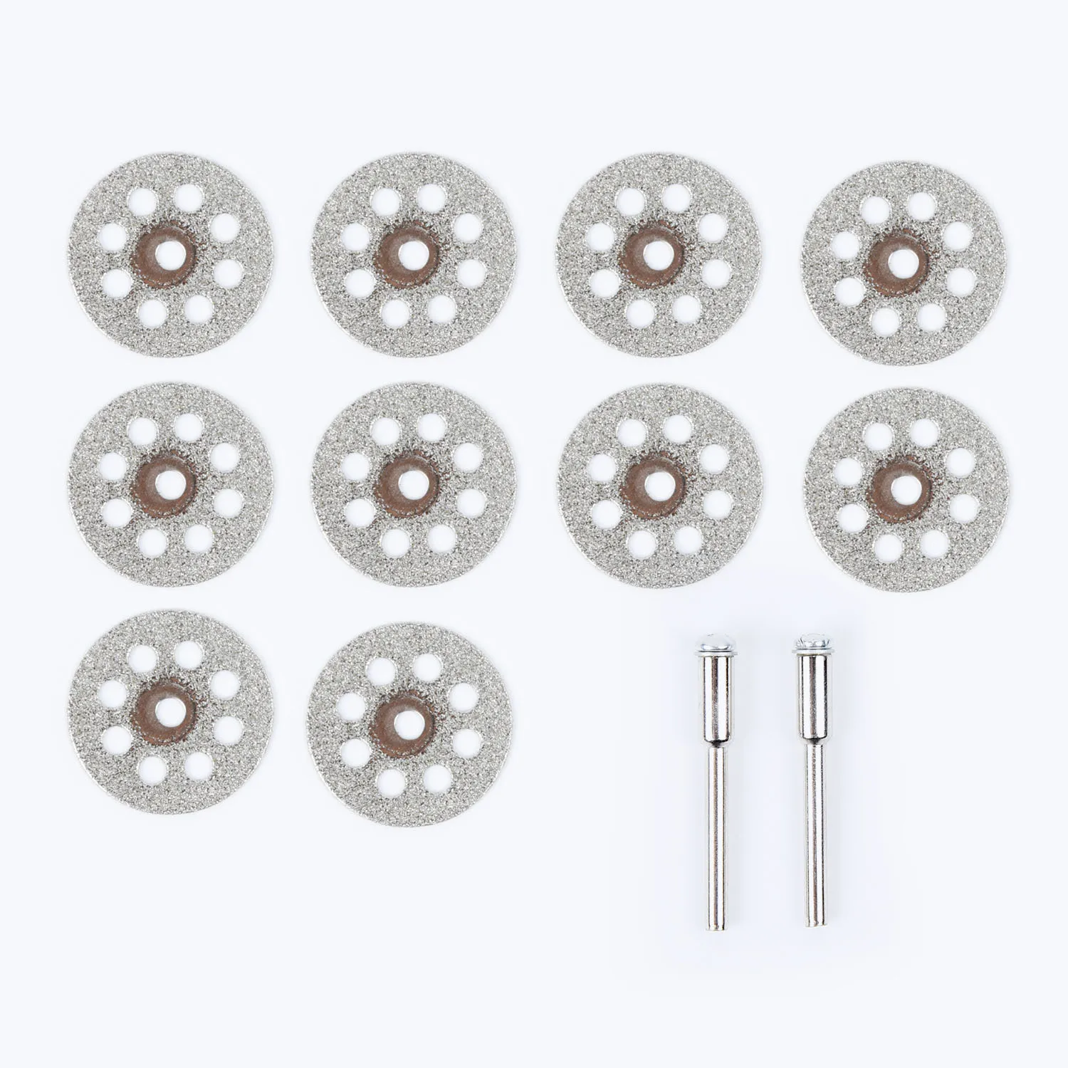10pcs Diamond Cutting Wheels HSS Circular Saw Blade And 2pcs Mandrels Set Rotary Tool  For Mini Drill Rotary Tool Accessories