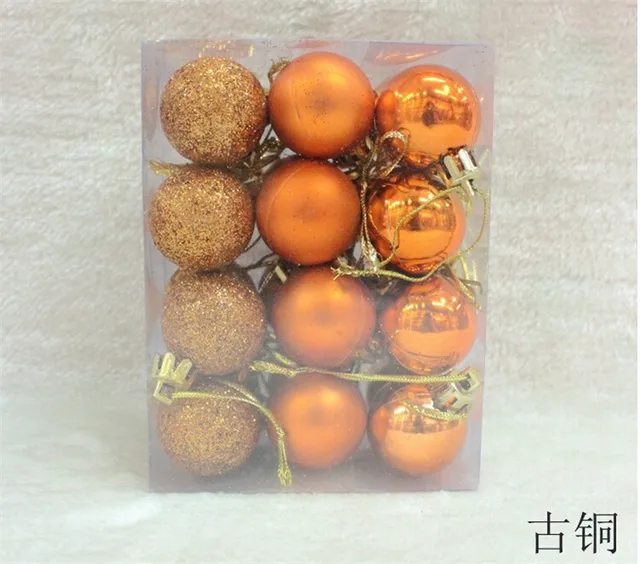 Paquete De 24 Adornos Decorativos Para Colgar, Bolas De Navidad De 2.4 Pulgadas Para árbol, Decoración Colgante De árbol De Navidad, Bolas De Plástico De Colores Para Fiestas De Año Nuevo
