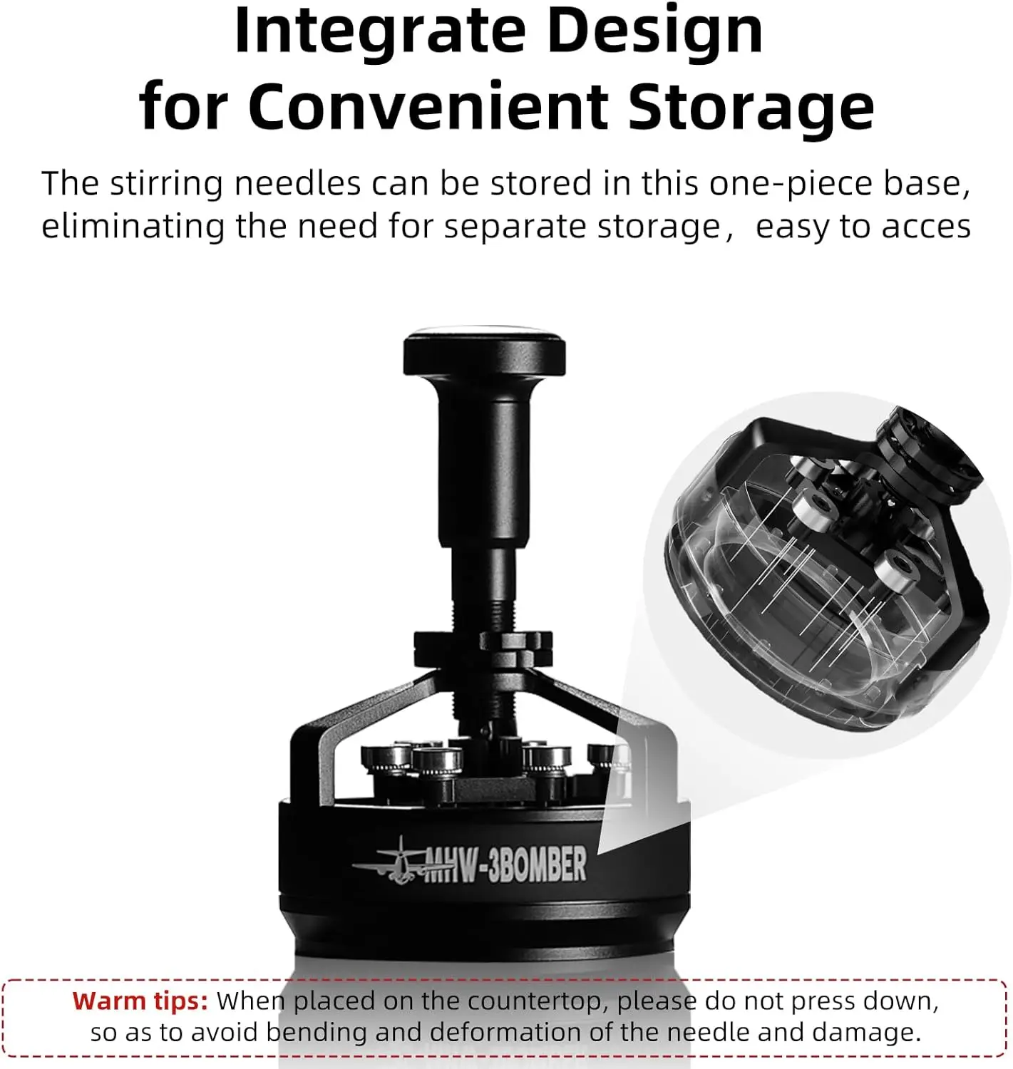 أدوات قهوة WDT 58 مم، موزع ابر