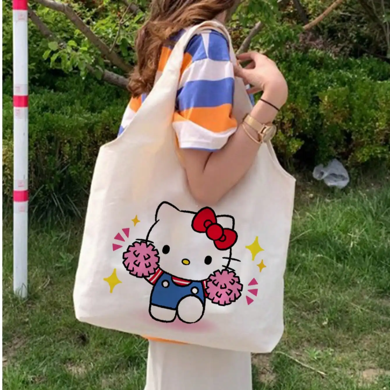 1PC Rucksack Lässige Cartoon-Druck-Damentasche
