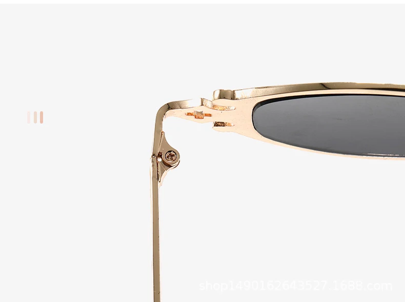 OEC CPO Vintage Kleine Oval Sonnenbrille Frauen Männer Marke Designer Mode Legierung Runde Sonnenbrille Weibliche Shades UV400 Brillen – Detail 15
