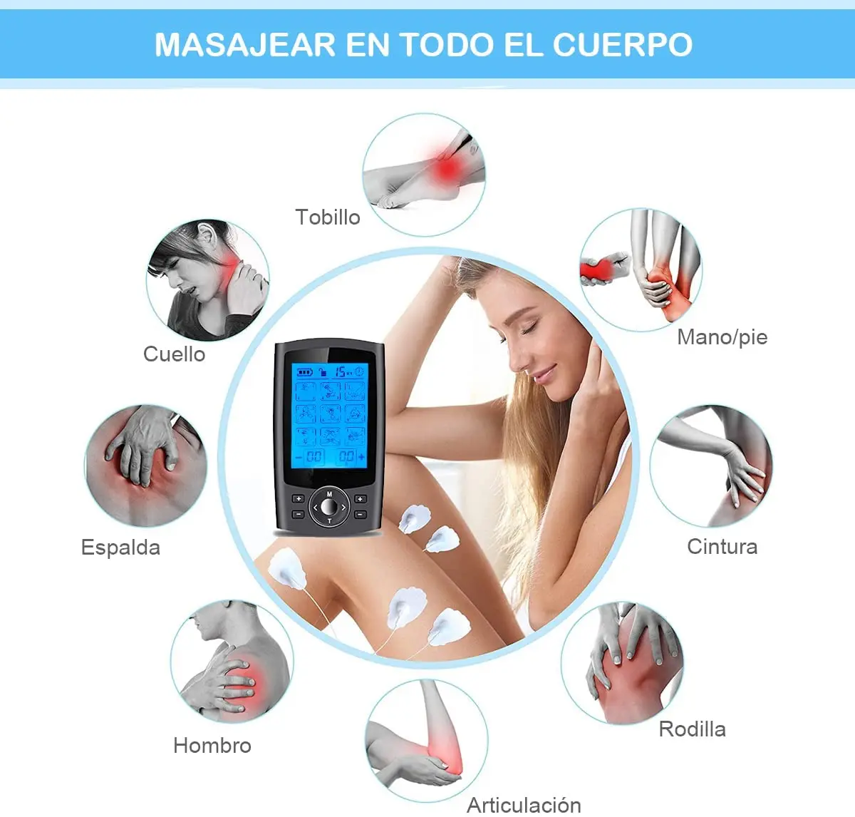 Tens Unit 36 Modes 20 Intensity Electric Stimulation Massager Muscle Ems  Therapy Pain Relief Adjustable Lightweight Lcd Display - Relaxation  Treatments - AliExpress