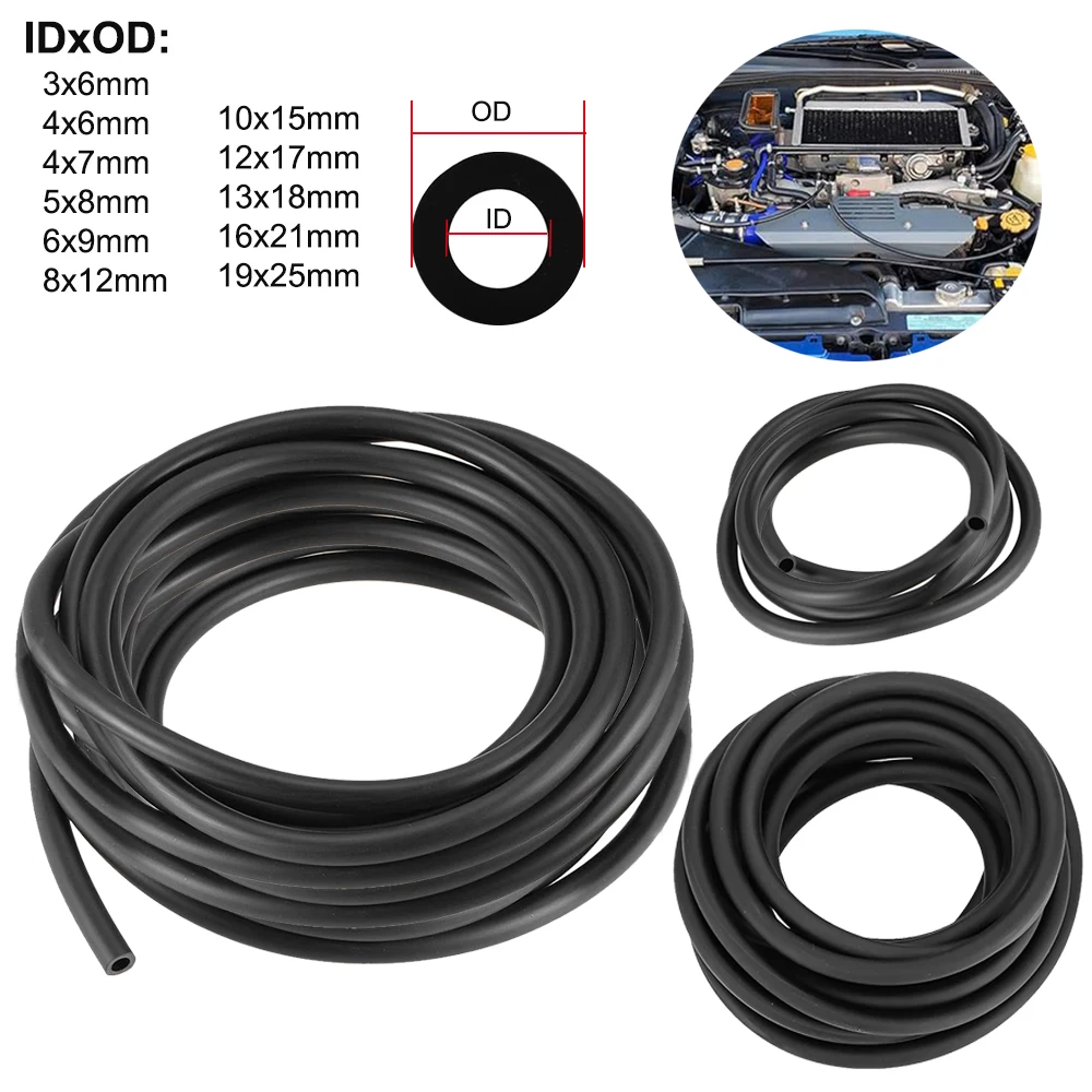3 meter/1 meter Nitrile Rubber Hose Oil Resistant Rubber Pipe 3mm~19mm Pipe Oil Hose Nitrile Flexible