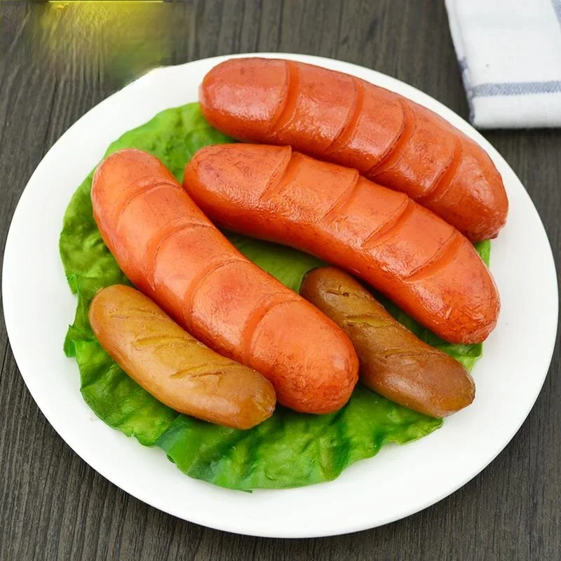 1pc Artificial Foods PVC Simulation Sausage Hot dog Props Food Decorative Toys Prop Fake Food Studio Photography Props Decor
