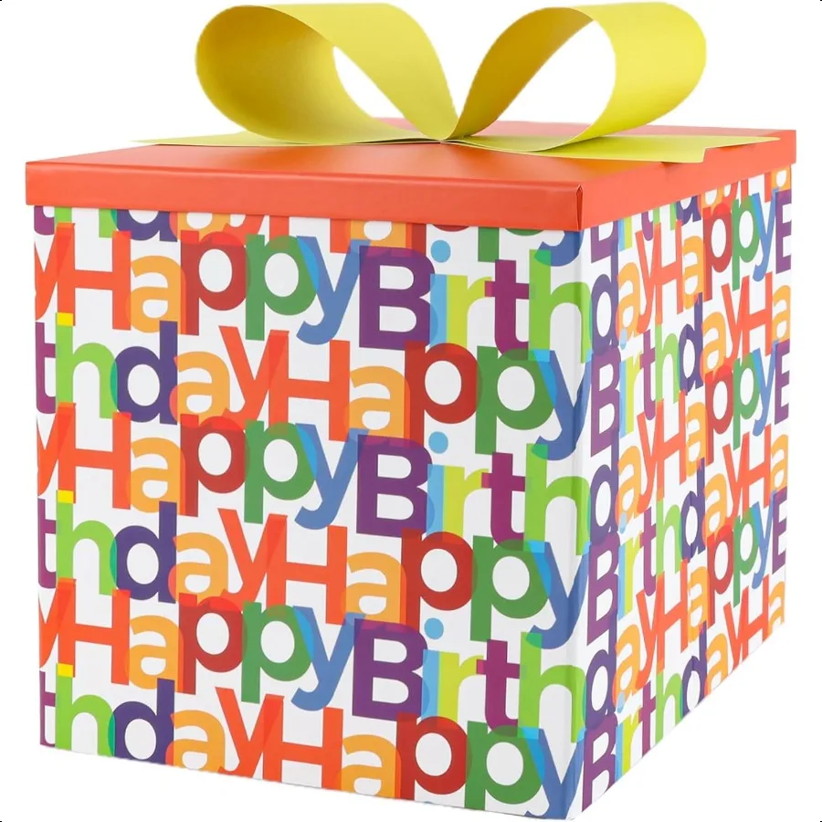 Medium Collapsible Birthday Gift Boxes Set