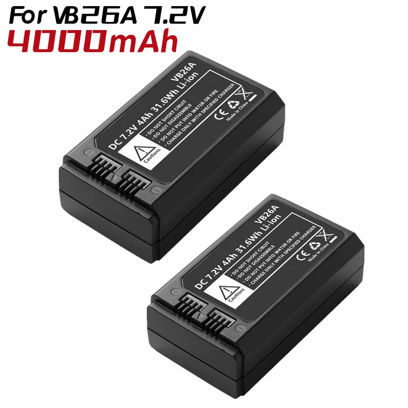 

5x7.2V/4000mAh VB26A Li-Ion Polymer Rechargeable Batteries for GodoxV1S V1C V1N V1F V1O VB26A V860IIIRound Head Flash Speedlite