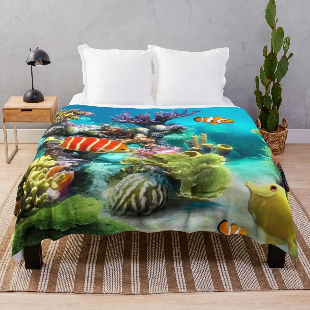 

Aquarium Throw Blanket sofa bed Luxury Designer christmas gifts Blankets