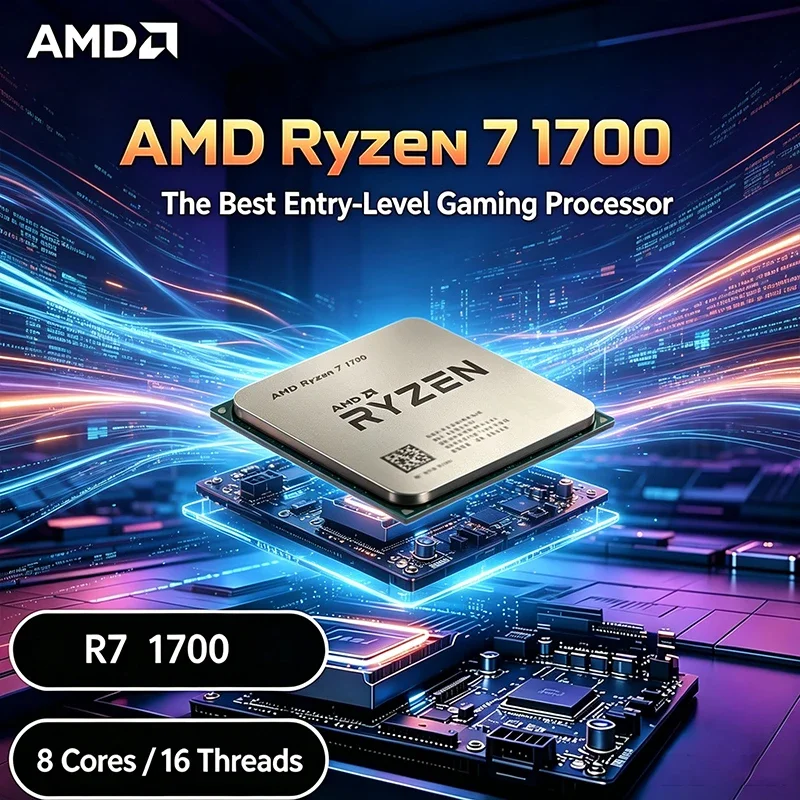 AMD Ryzen 7 1700 R7 1700 3.0 GHz 8코어 16스레드 CPU 프로세서..