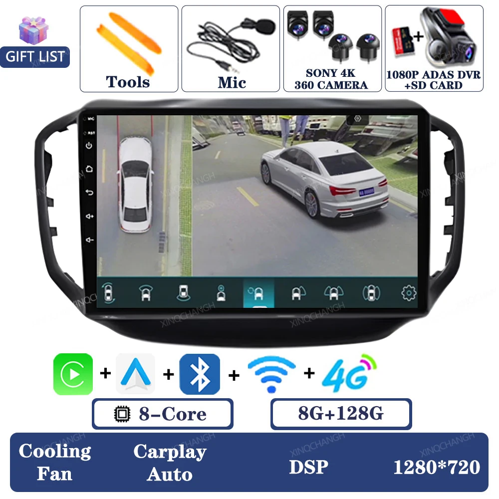 8G-128G 360 DVR