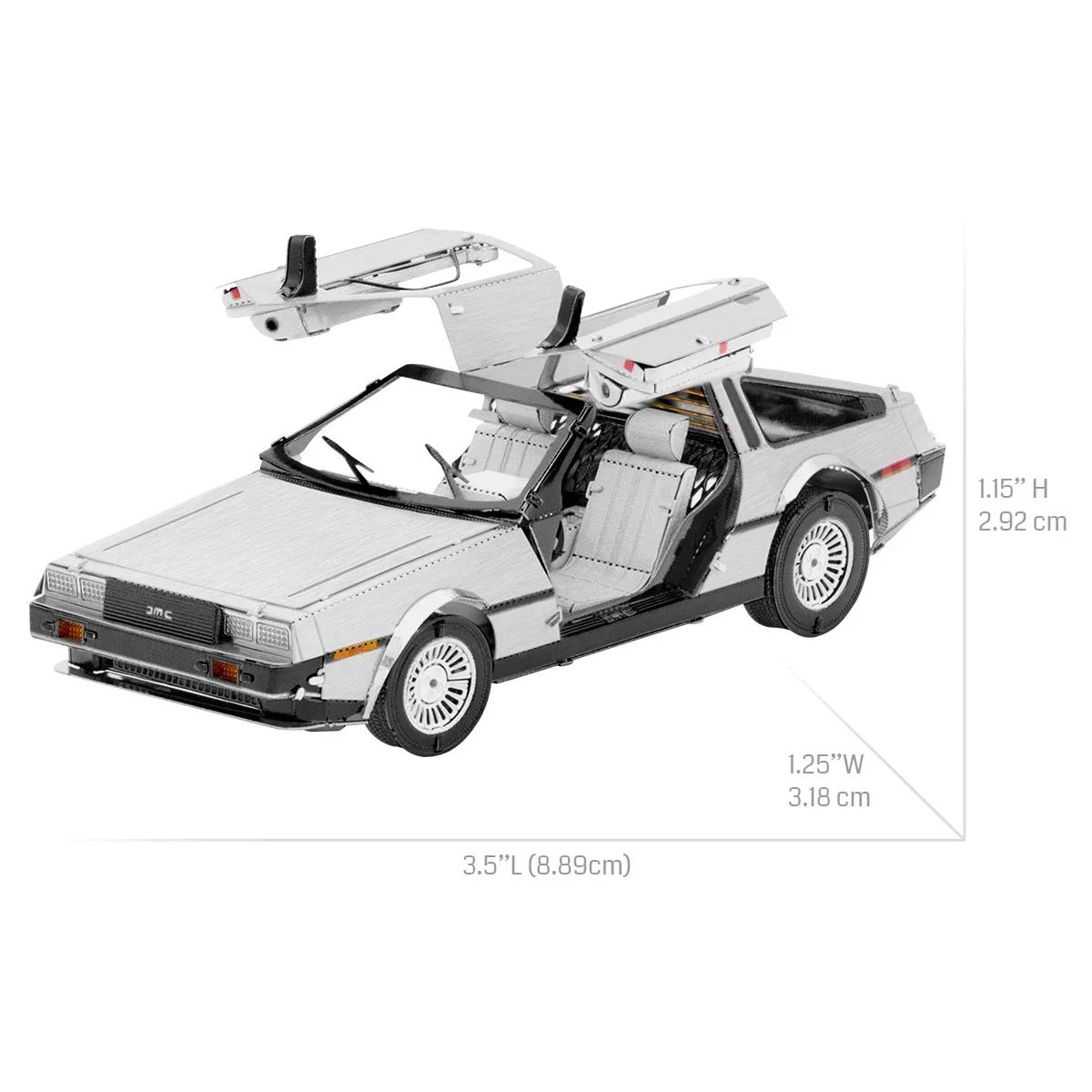 DeLorean 3D Metal Puzzle model kits DIY Laser Cut Puzzles Jigsaw Toy 6