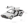 DeLorean 3D Metal Puzzle model kits DIY Laser Cut Puzzles Jigsaw Toy 6