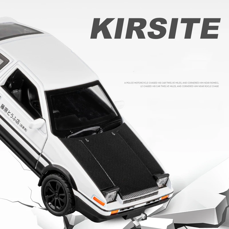 New 1:36 Initial D AE86 Alloy Car Diecasts & Toy Vehicles Metal Toy Car Model Sound and light Collection Kids Toy 5
