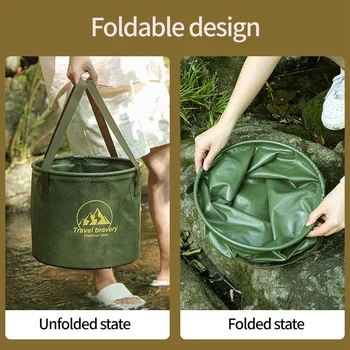 Foldable Camping Water Bucket 1