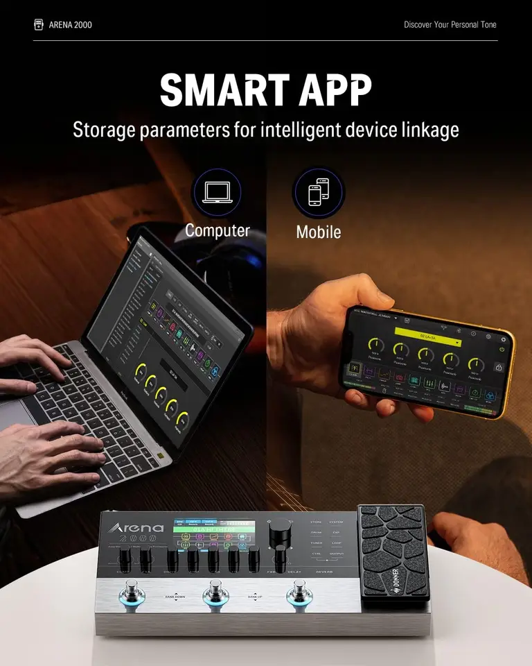 Donner Arena 2000 ギター マルチ エフェクト ペダル、278 エフェクト