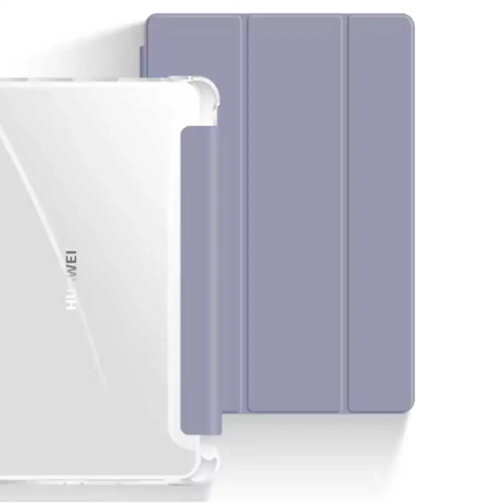 Sleek Protective Case with Pencil Holder and Transparent Back