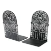 Hell's Gate Book Ends Metal Heavy Duty Bookends for Book Lovers to Organise Books Non-Slip Book Shelves Office Book Ends for Men 3