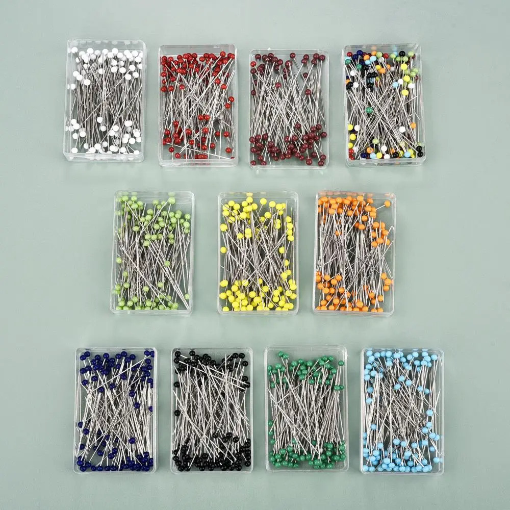 Schneiderei Stifte Stickerei Patchwork Handarbeiten Position ierungs stifte Edelstahl Nähnadel DIY Näh zubehör 100 stücke – Detail 4