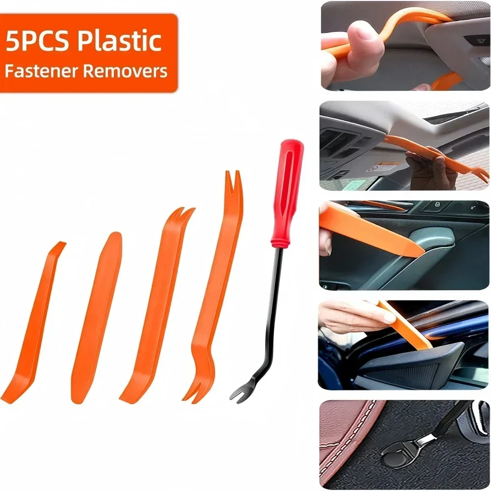 635PCS Plastic Fastener Kit Door Trim Panel Retainers Bumper Push Fasteners Fender Flare Grille Radiator Cover Retainer 45 Tools