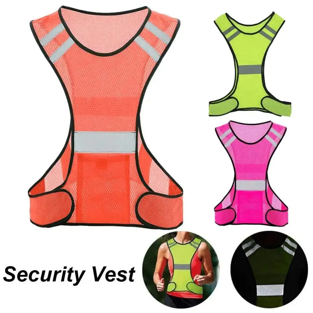 High Visibility Reflective Safety Vest Wear Resistant Fashion Motorcycle Riding Waistcoat Breathable Comfortable