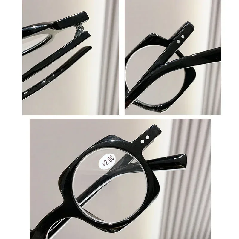 Stylish Unisex Blue Light Blocking Reading Glasses - Retro Small Round Frame