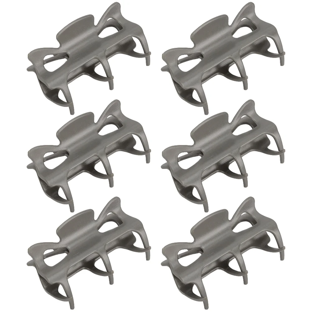

6 Pcs Securing Clip Perm Man Hair Claw Clips Rods for Short Pps Hot Roller Clamp Replacement