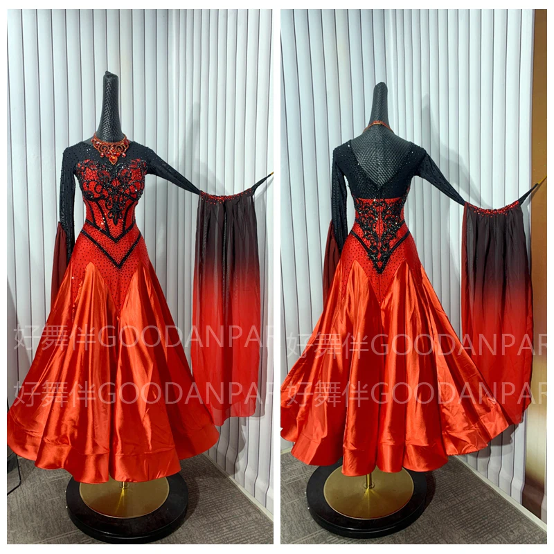 

Waltz Ballroom Dance Dress Women Competition Dance Gown Ballroom Dancing Costume standard dance dress women competition 2024