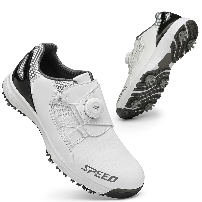 

Professional Golf Shoes Spikes Men Women Outdoor Comfortable Golf Sneakers Big Size 36-47 Anti Slip Walking Footwears Ladies